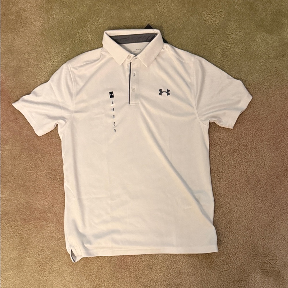 Under Armour Men's Classic White Polo